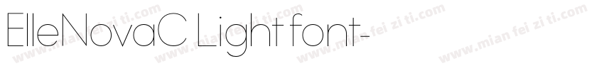 ElleNovaC Light font字体转换